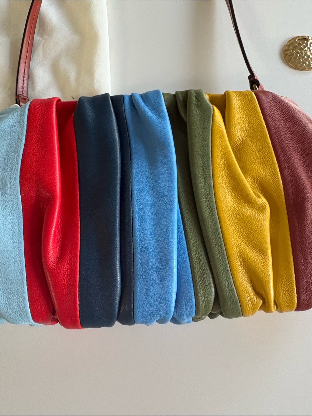 STAUD Bean Bag Rainbow 🌈 NWT - Picture 2 of 13